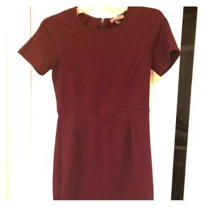 Burgundy dress